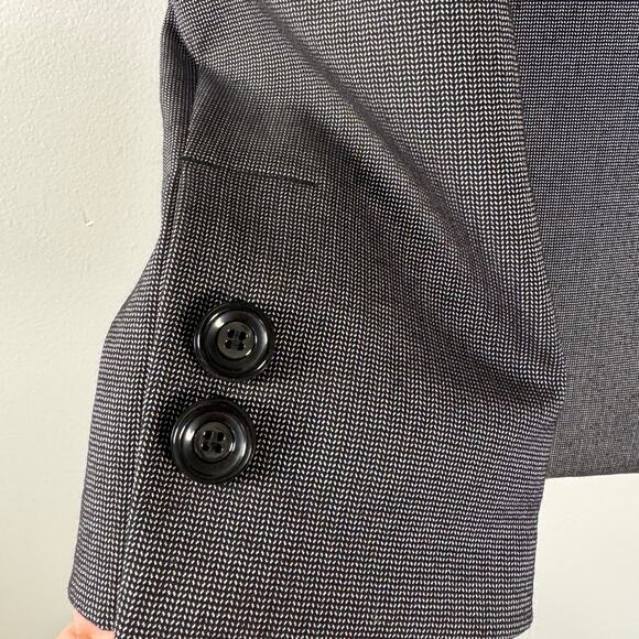 NWT Tahari Black & White Kristine Blazer Notched Lapel Single Breasted Size 4 - Picture 9 of 9